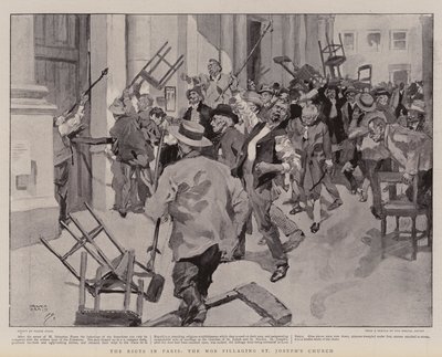 The Riots in Paris, the Mob pillaging St Joseph